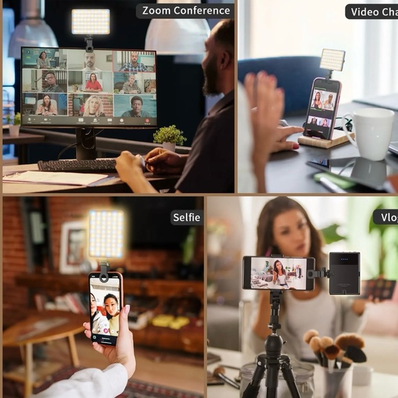 NWT Portable LED Selfie Light with Front & Back Phone Clip - Picture 6 of 12